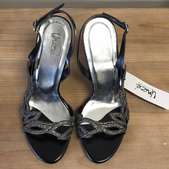 🎁 Unze Women Sandals Evening Heeled Sandals - Picture 5 of 15
